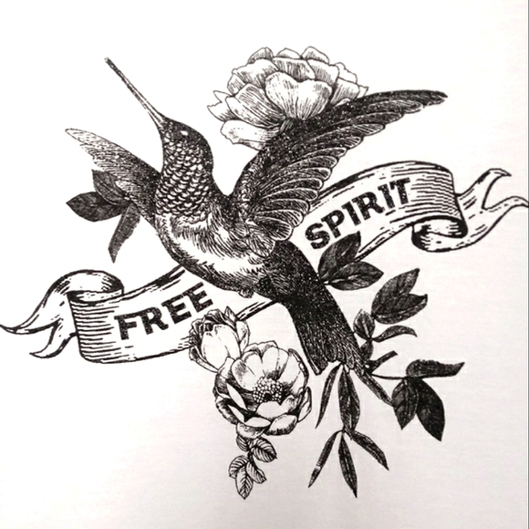 New Hanes Free Spirit Jersey Style Graphic Tee - Picture 4 of 8